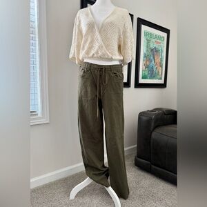Used Rewash Olive Green comfort Waist Utility Pants.